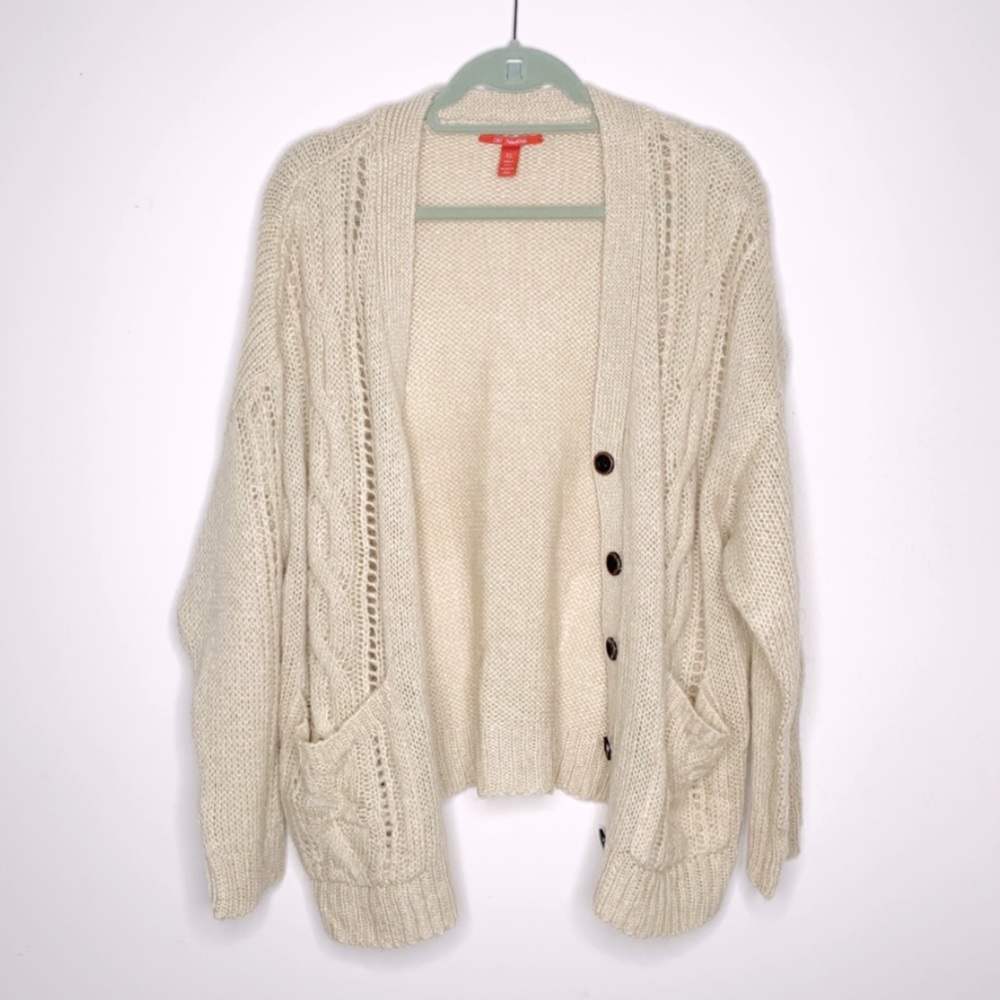 Chelsea & Violet Chunky Open Knit Cardigan XL